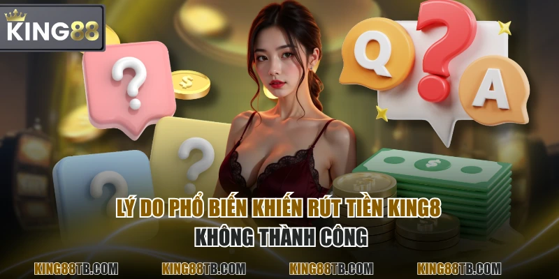 Lý do phổ biến khiến rút tiền KING88 không thành công